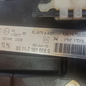 Bmw Serie 3 E90 anno dal 2004 al 2007 Fanale anteriore destro usato Xenon 6311-7161668.9